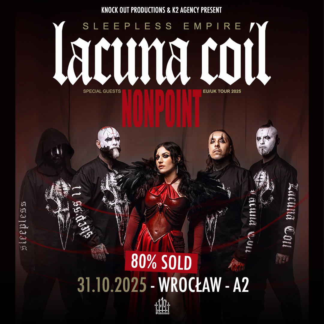 Lacuna Coil w Polsce już w piątek. Sprawdzamy stan biletów!