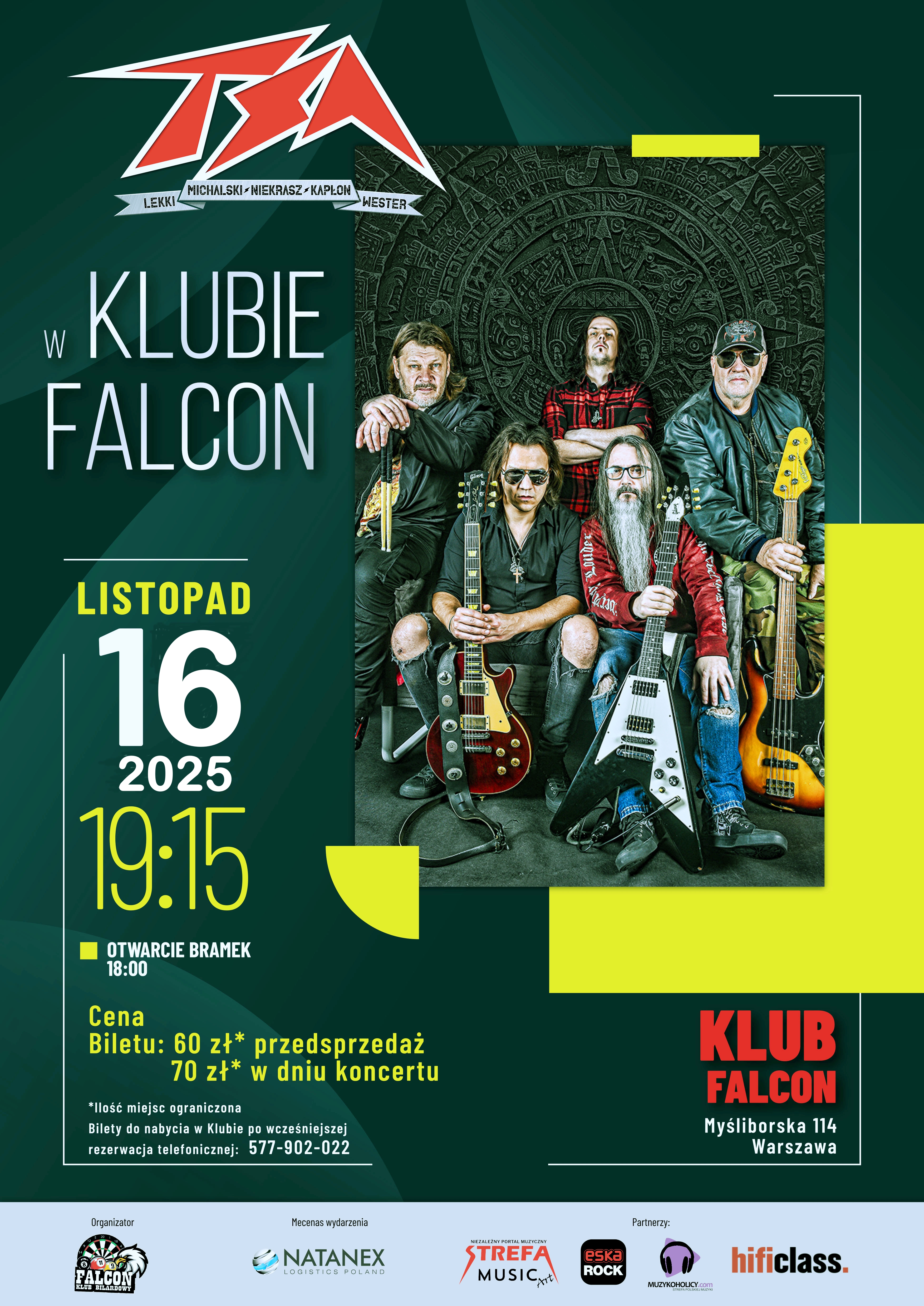 TSA MNKWL: Moc, Historia i Energia Heavy Metalu w Klubie Falcon !