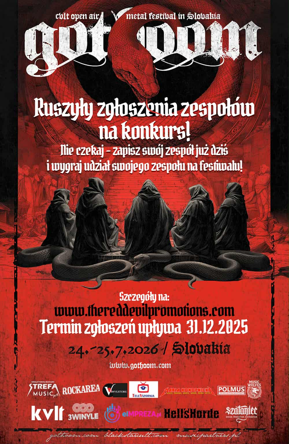 Red Devil Promotion zacieśnia współpracę z Gothoom Festival – rusza konkurs dla polskich zespołów metalowych