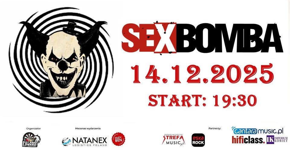 SEXBOMBA – ELEKTRYCZNA KONCERTOWA PETARDA ZAGRA 14 GRUDNIA W FALCONIE