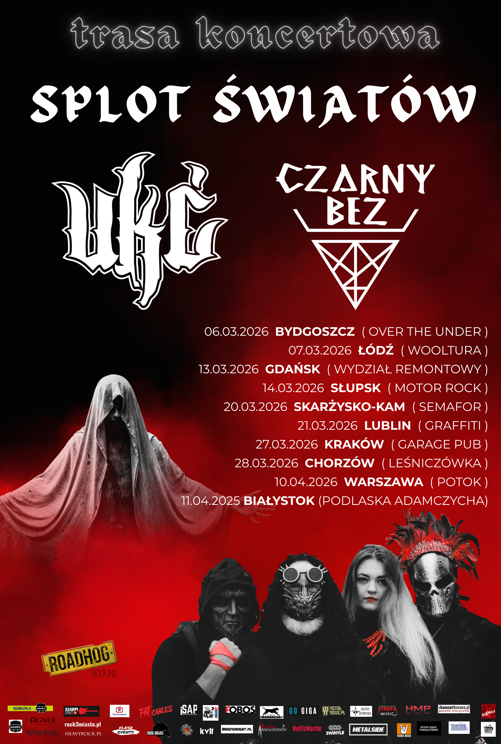 Splot Światów – wspólna trasa CZARNY BEZ & UKĆ + goście