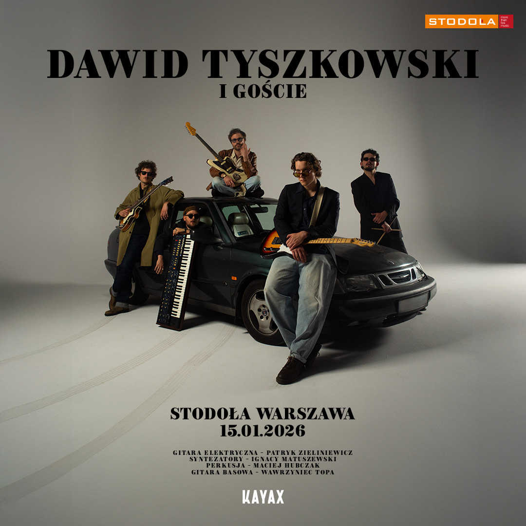 Dawid Tyszkowski po raz pierwszy w Stodole – wyjątkowy koncert siedzący już 15 stycznia 2026