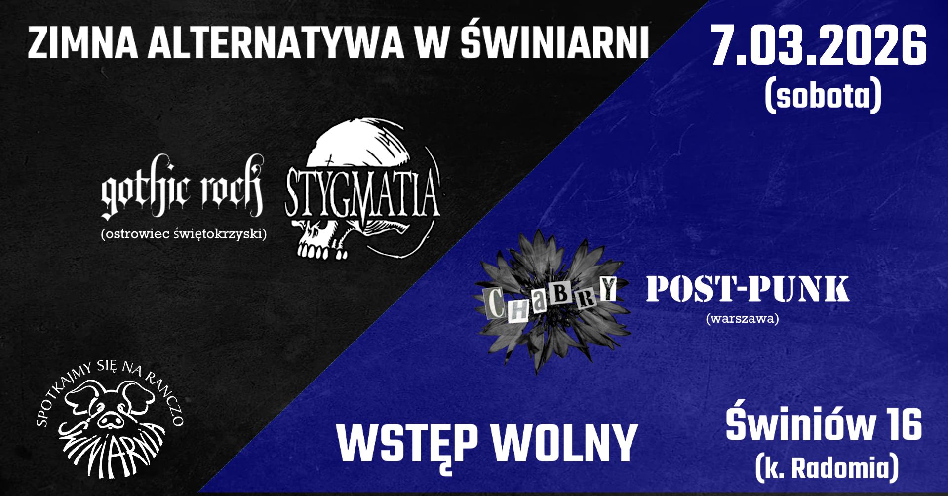 Zimnofalowy koncert dwóch kapel – Chabry i Stygmatia