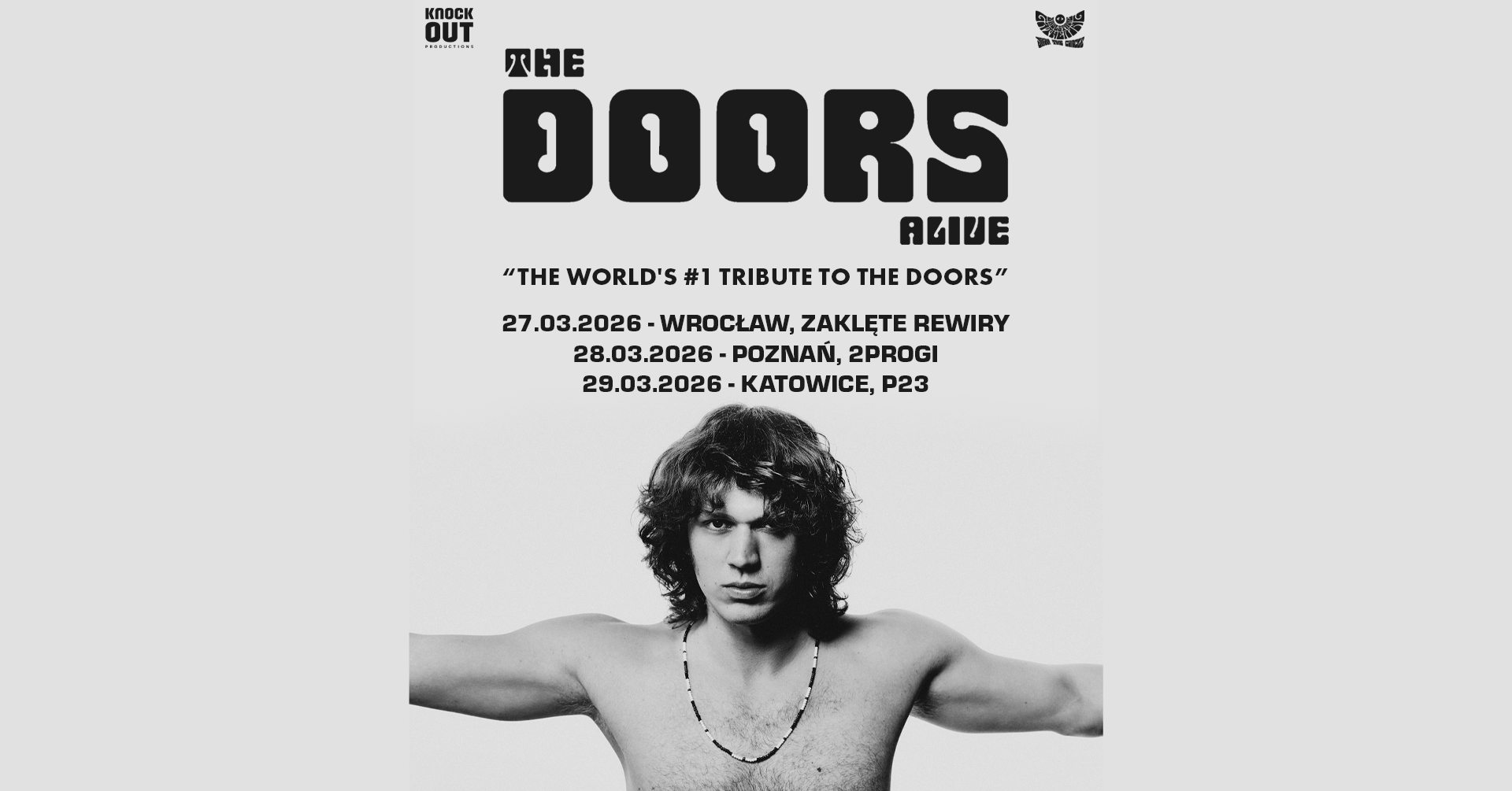 The Doors Alive za miesiąc na trzech koncertach w Polsce