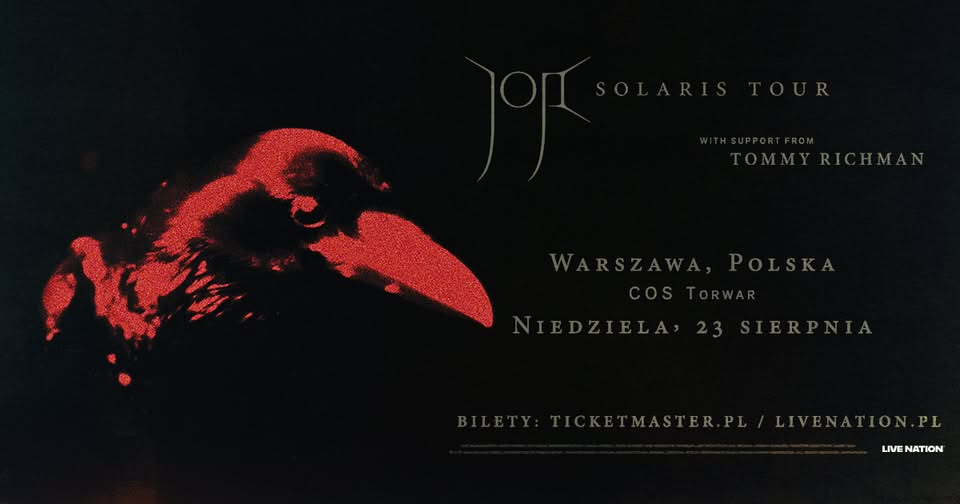 JOJI OGŁASZA GLOBALNĄ TRASĘ ARENOWĄ “SOLARIS”