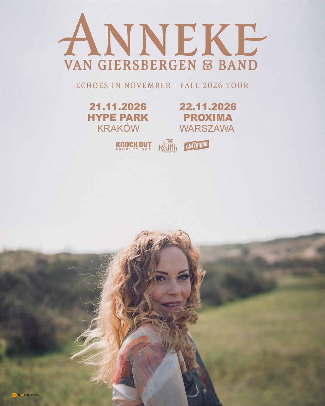 Anneke Van Giersbergen z zespołem zagra dwa koncerty w Polsce