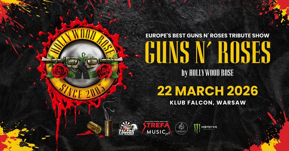 Hollywood Rose w Klubie Falcon – niedziela z największymi hitami Guns N’ Roses!