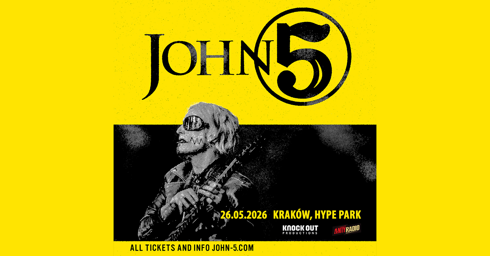 John 5 zagra koncert w Polsce. Kim jest gitarzysta Mötley Crüe i Roba Zombie?