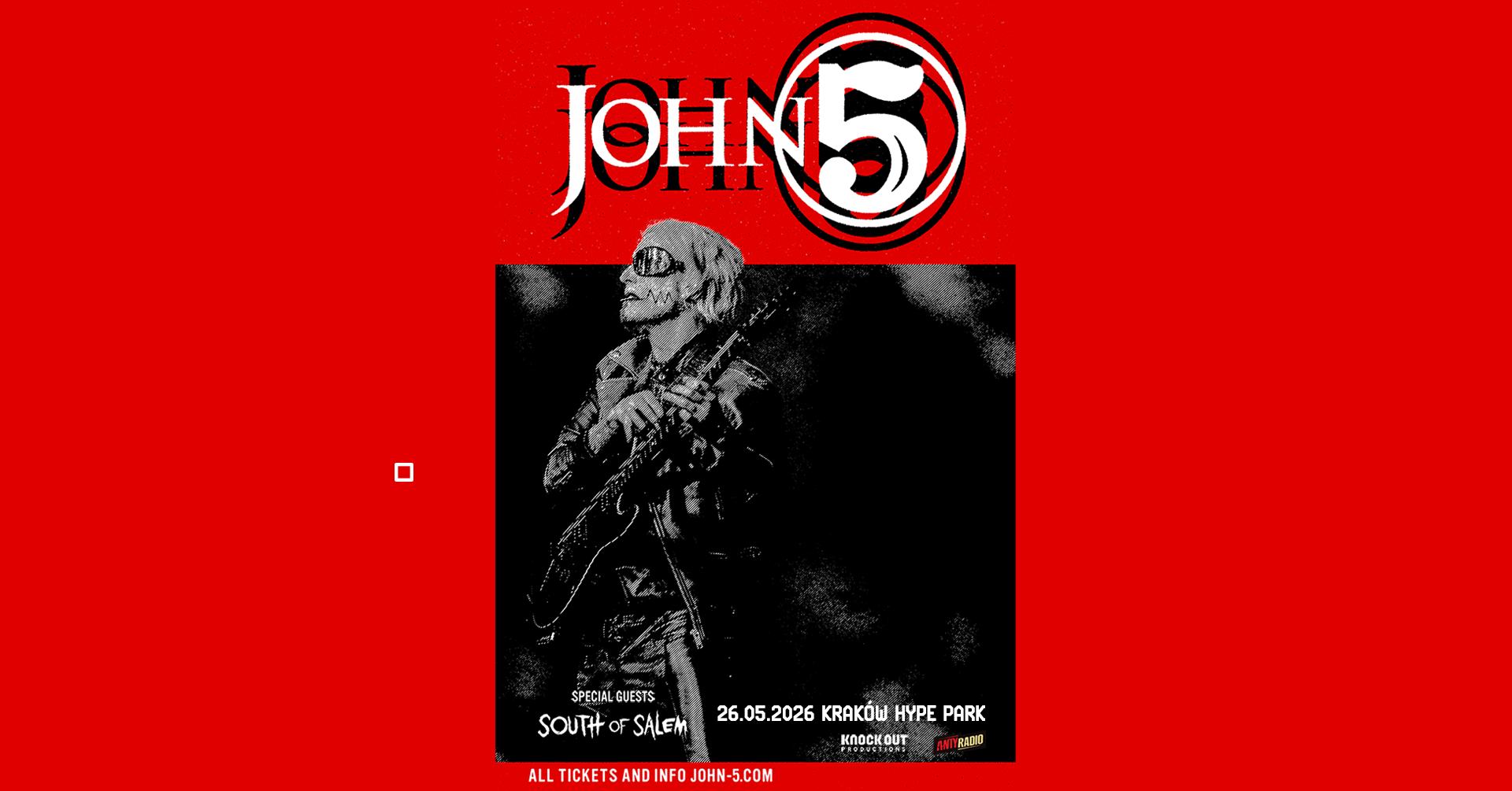 Zespół South Of Salem zagra przed John 5 w Krakowie