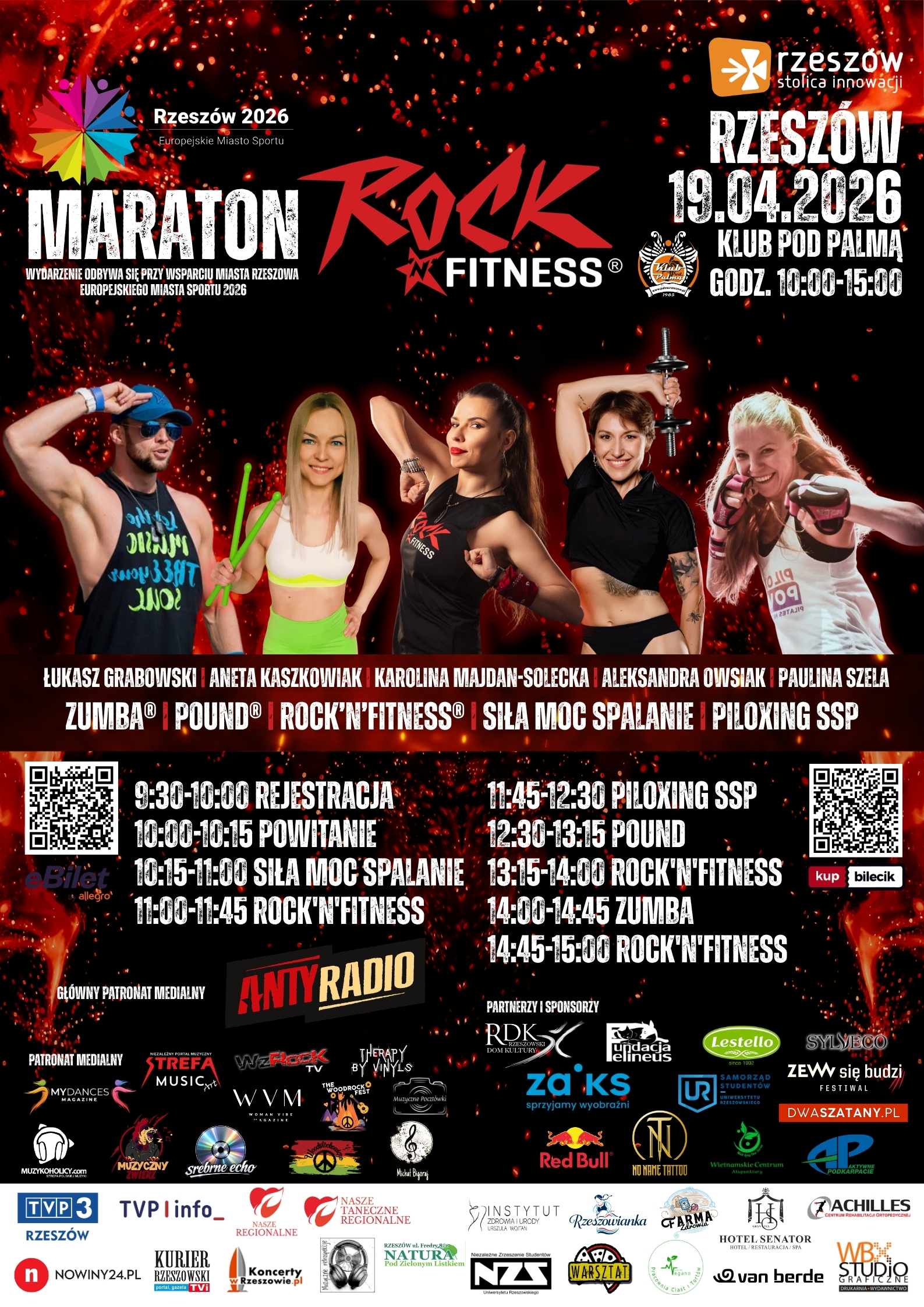 Rzeszów podkręca tempo. Nadchodzi Maraton Rock’n’Fitness® – trening, który brzmi jak koncert.