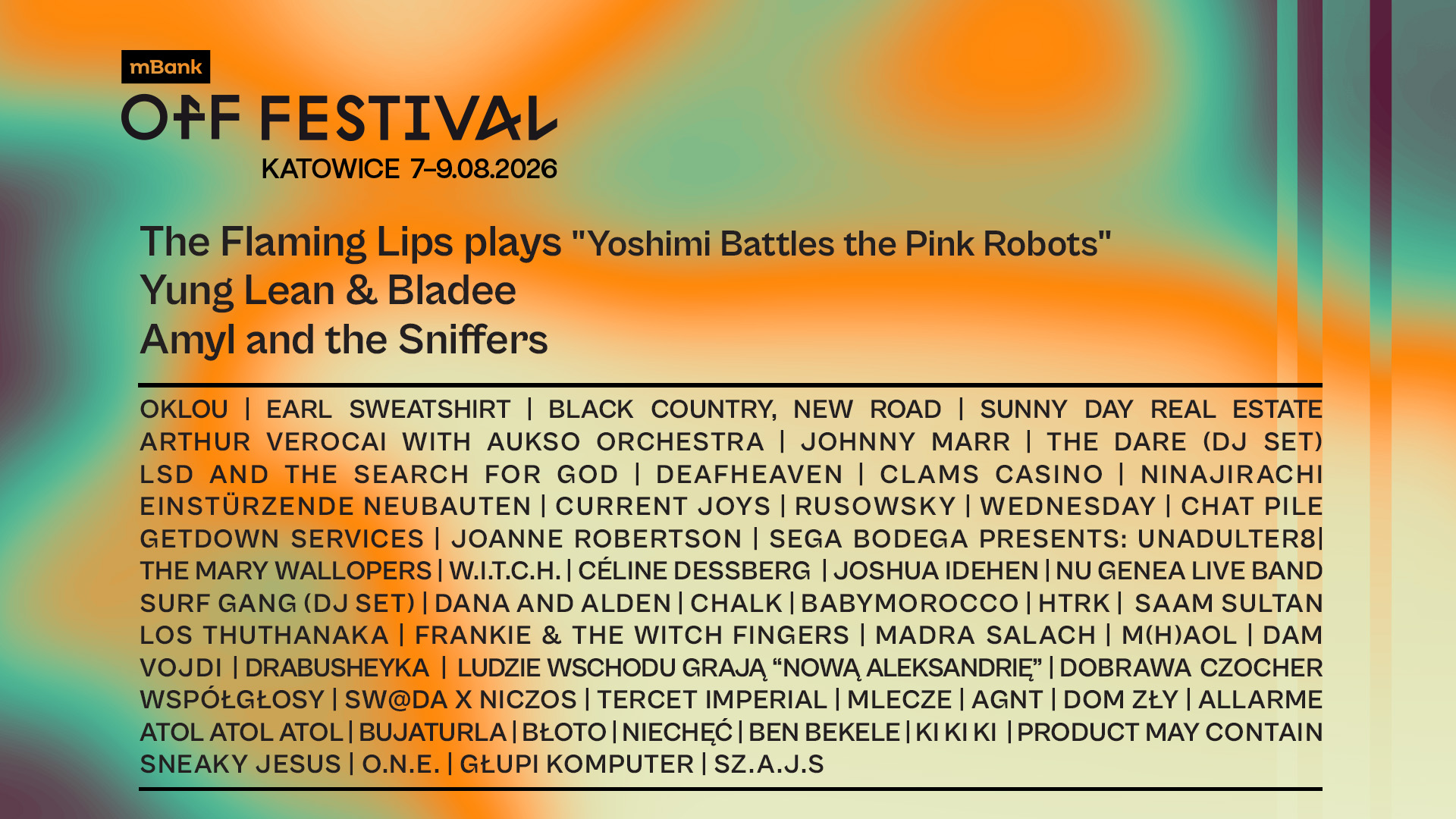 Uwaga! OFF Festival 2026 Katowice zawiera scenę z najlepszym polskim nowym jazzem. Już drugi rok z rzędu!