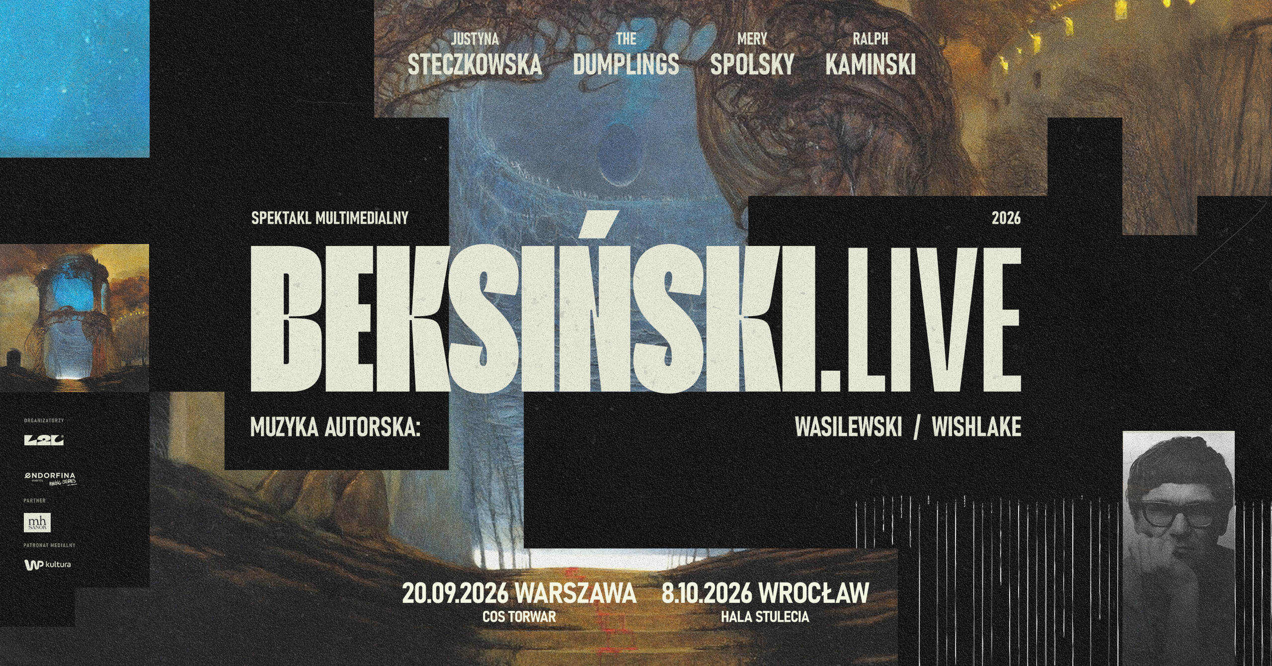 Beksiński Live 2026 – spektakl audiowizualny poruszający tysiące widzów powraca jesienią do Warszawy i Wrocławia