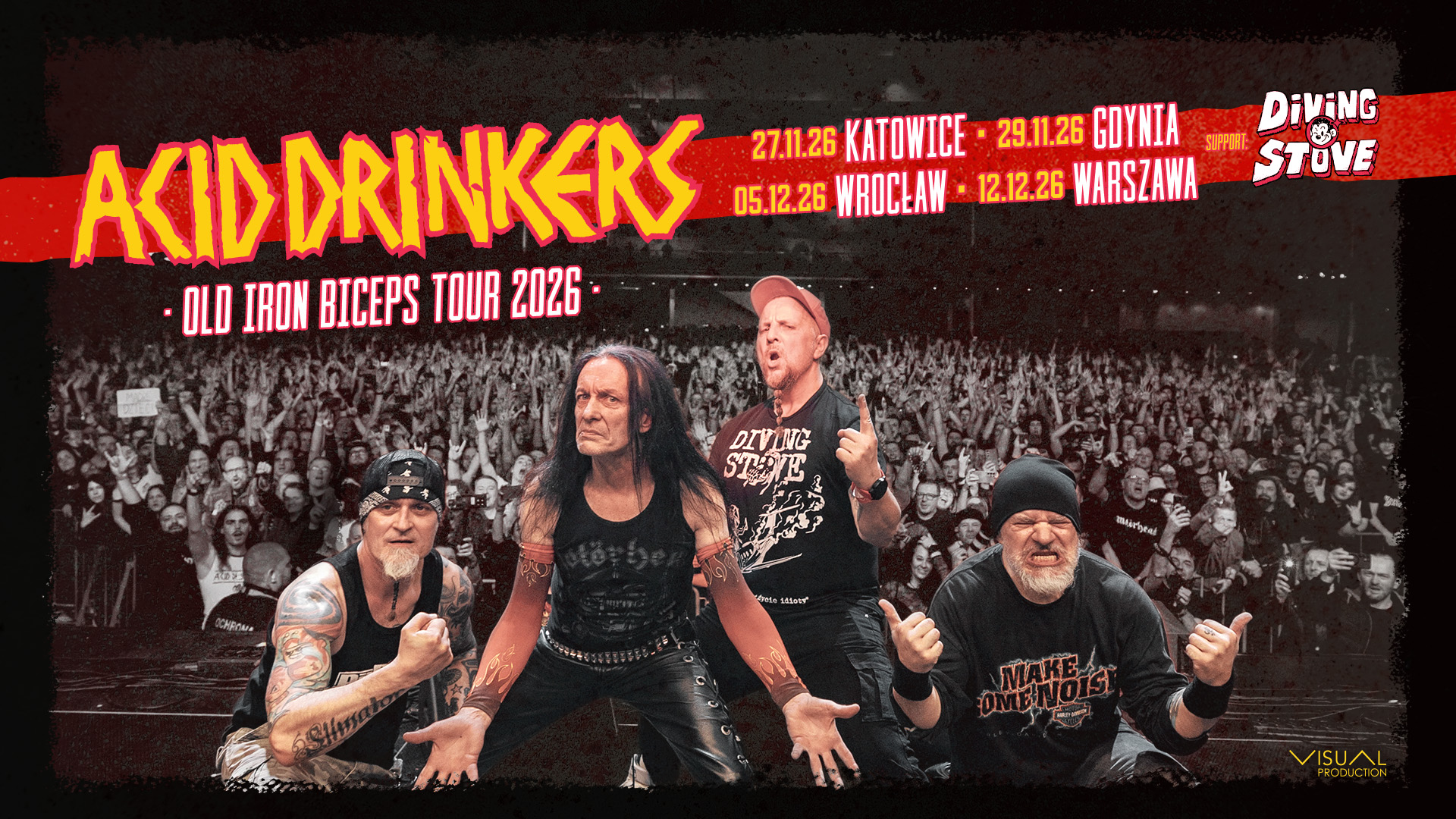 Acid Drinkers: OLD IRON BICEPS TOUR 2026 – nowa trasa już tej jesieni!