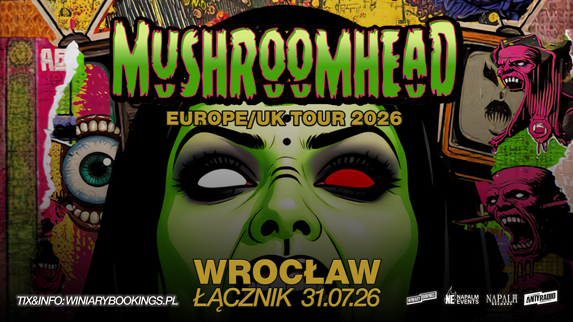 Mushroomhead wracają do Europy i zagrają 31 lipca we wrocławskim klubie Łącznik!