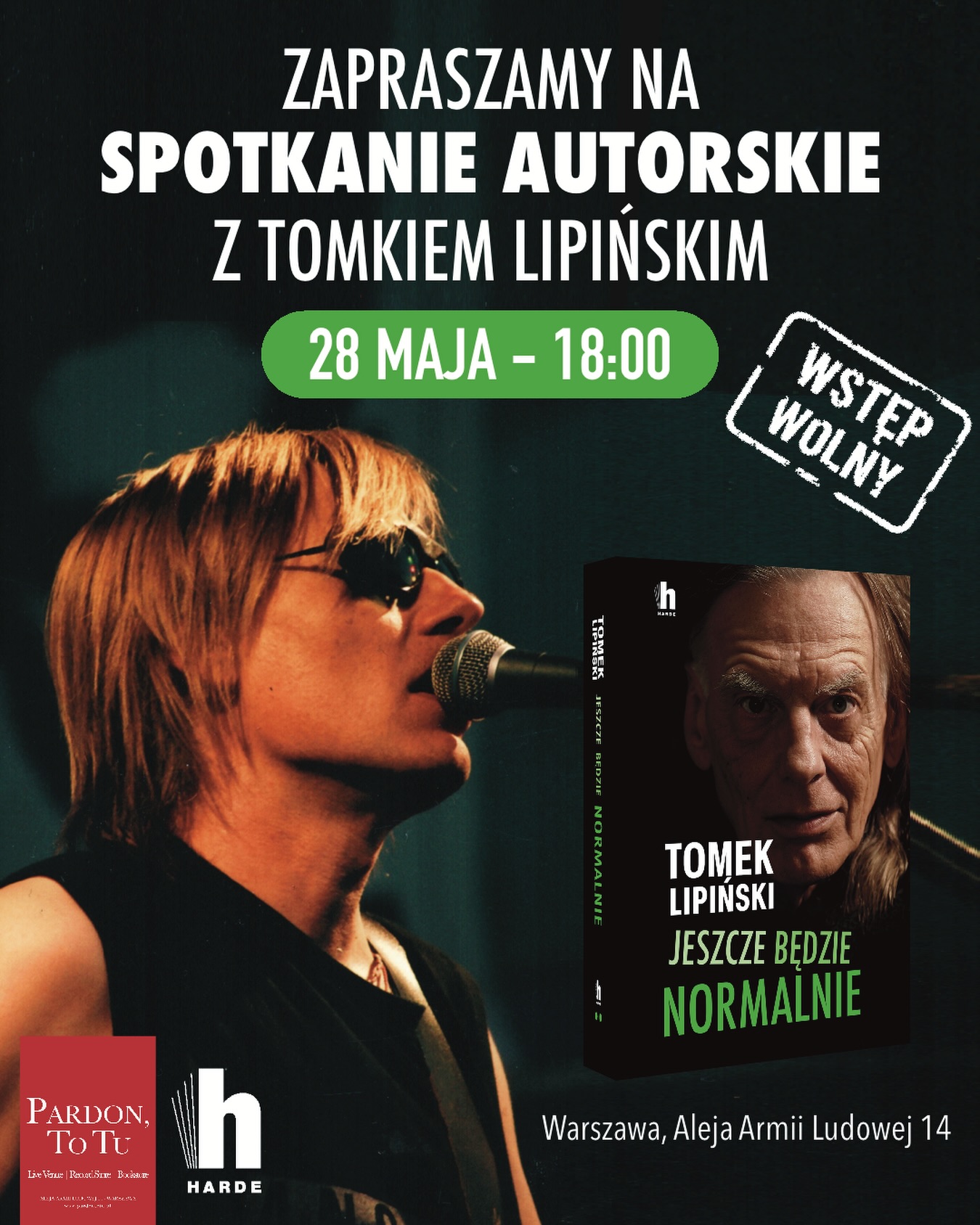 Tomek Lipiński – drugi tom biografii „Jeszcze będzie normalnie”.