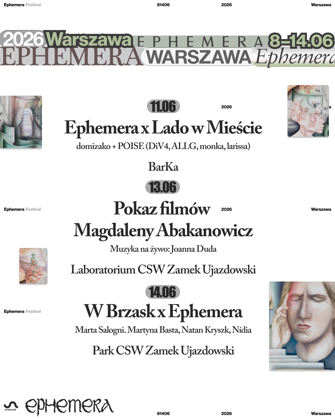Ephemera od 8 czerwca w Warszawie. Miasto wypełnią dźwięki, ruch i niezwykłe wydarzenia