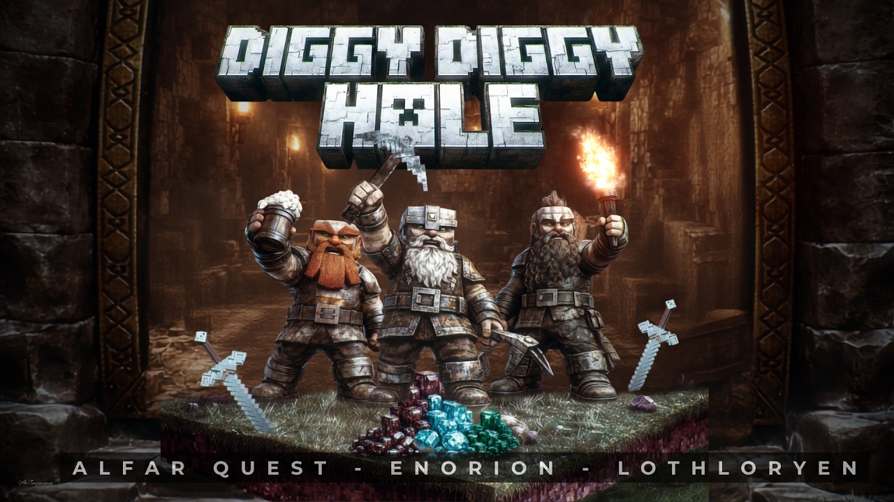 Brazylijskie zespoły Àlfar Quest, Enorion i Lothlöryen łączą siły w swojej wersji „Diggy Diggy Hole” zespołu Yogscast
