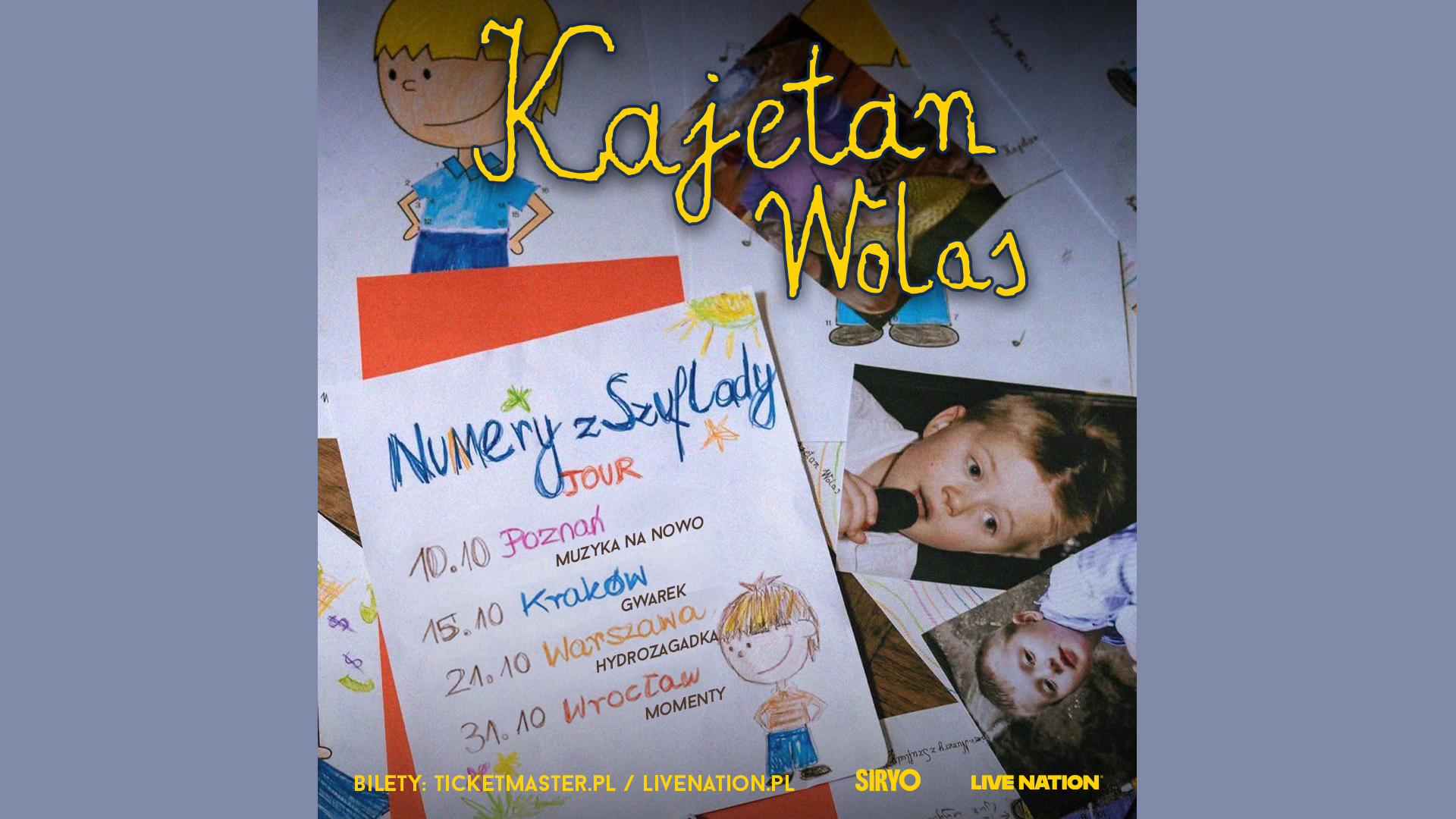 KAJETAN WOLAS NUMERY Z SZUFLADY TOUR