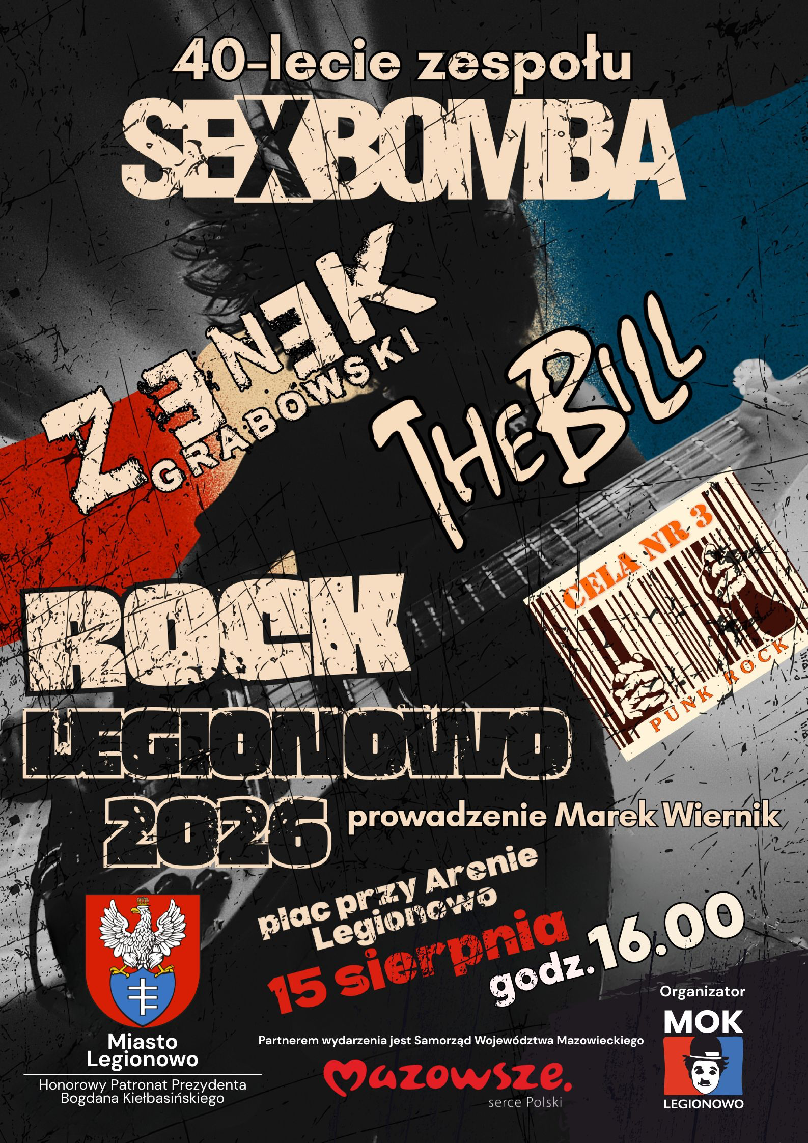 40-lat SEXBOMBY -Świętujmy razem, niesamowity koncert, 15 sierpnia 2026 Legionowo
