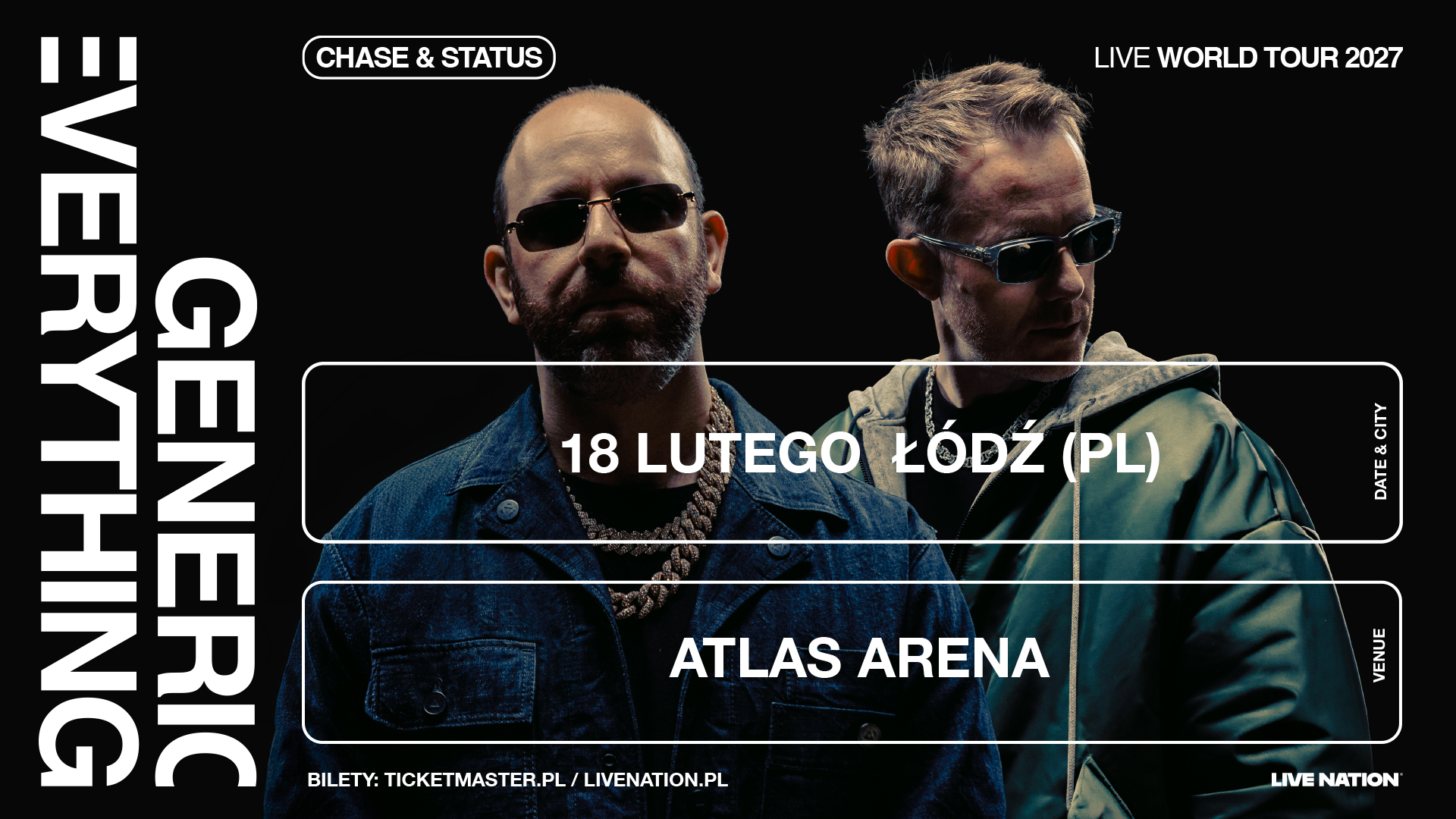 Chase & Status ogłaszają światową trasę. Brytyjski duet odwiedzi Polskę ze swoją trasą “Chase and Status Live – World Tour”