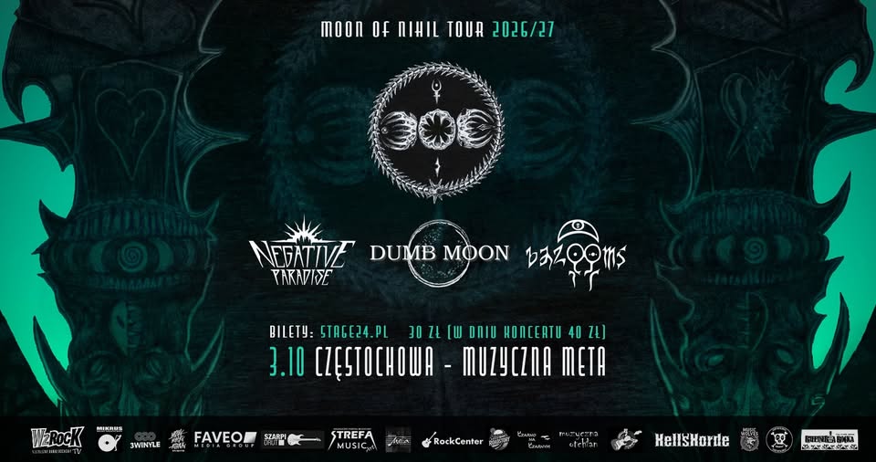 Dumb Moon x Negative Paradise x bazOOms – 3 Października zagrają w Częstochowie