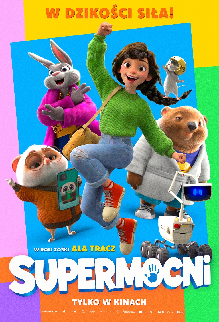Kukang, wombat i królik – poznaj zwierzęcych bohaterów komedii animowanej „Supermocni”. Film w kinach od 23 października.