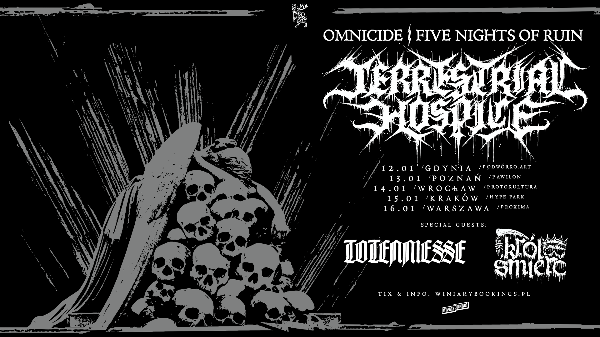 TERRESTRIAL HOSPICE na trasie po Polsce / OMNICIDE: FIVE NIGHTS OF RUIN 2027